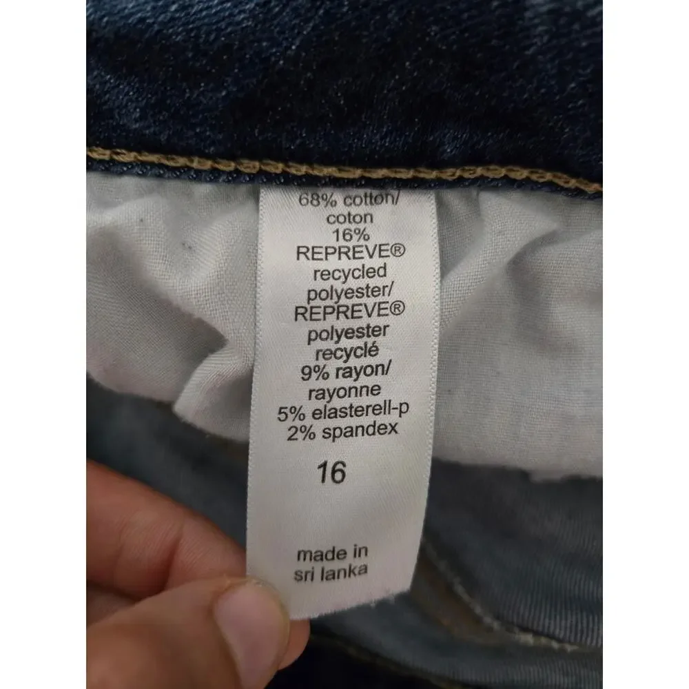 Edgely size 16 women's mid rise cut off shorts